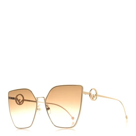 FENDI Metal F is Fendi Sunglasses FF 0323/S Gold